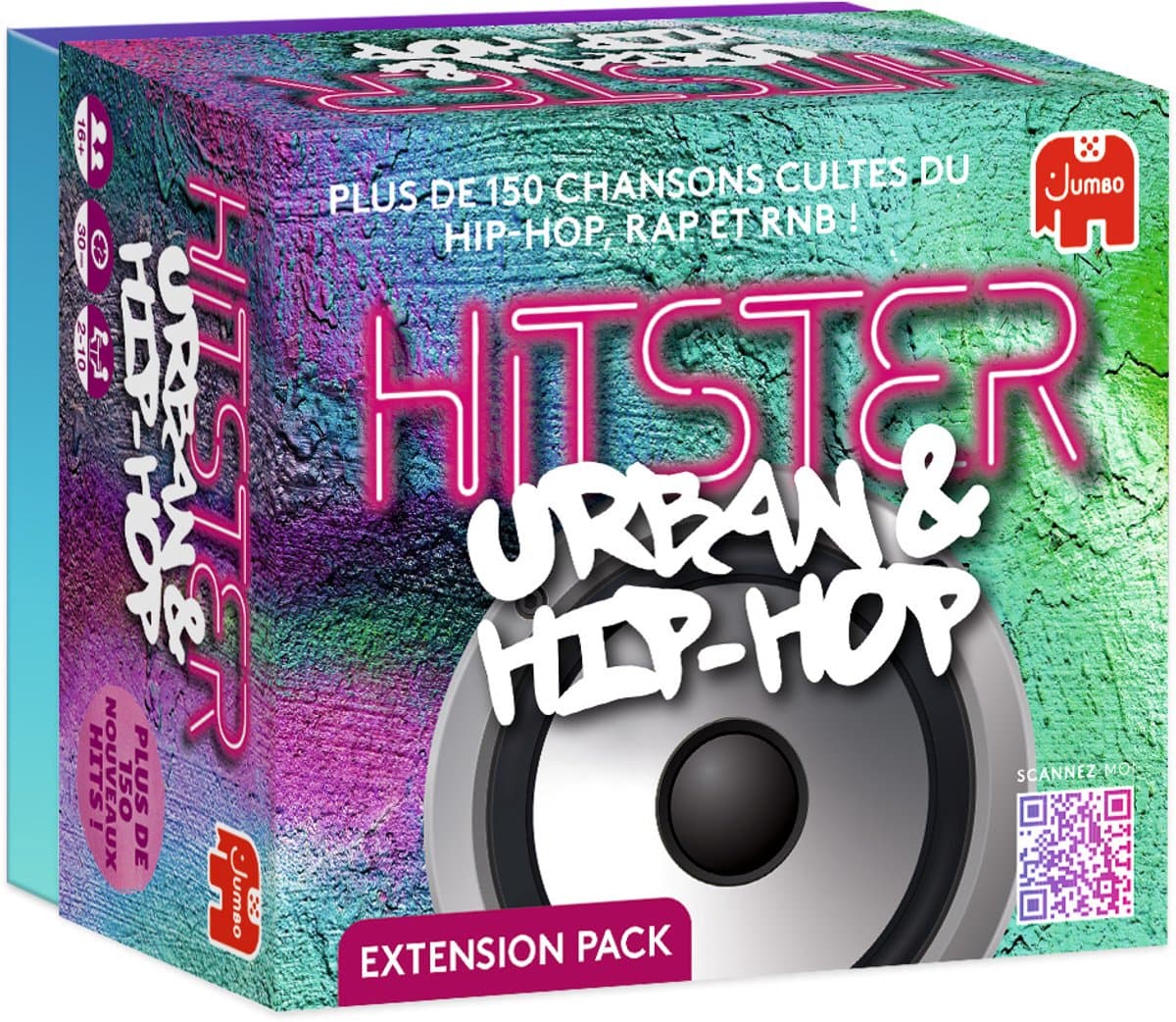 Jumbo - Hitster - Urban & Hip-Hop Franse editie - Franstalig Partyspel - Actiespel - Muziekspel vanaf 16 jaar