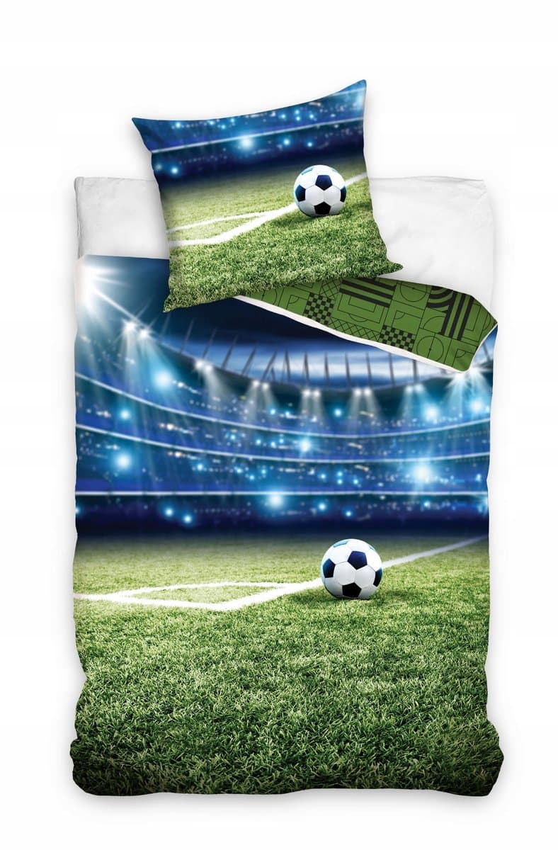 Kinderbeddengoed Katoen 160x200cm Voetbalveld Doel