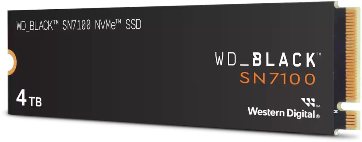 Western Digital Black SN7100 4 TB M.2 PCI Express 4.0 NVMe 3D TLC NAND
