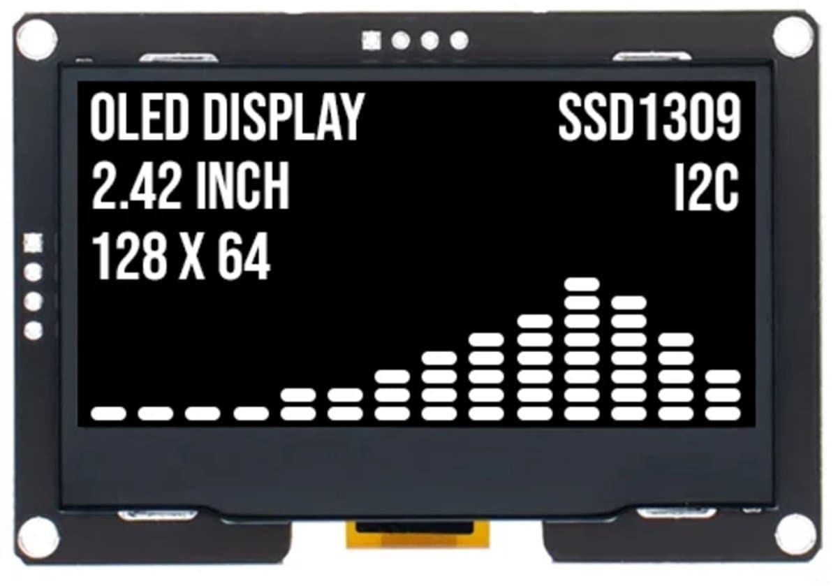 OTRONIC® 2.4 inch OLED display 128x64 Wit I2C SSD1309 3.3V