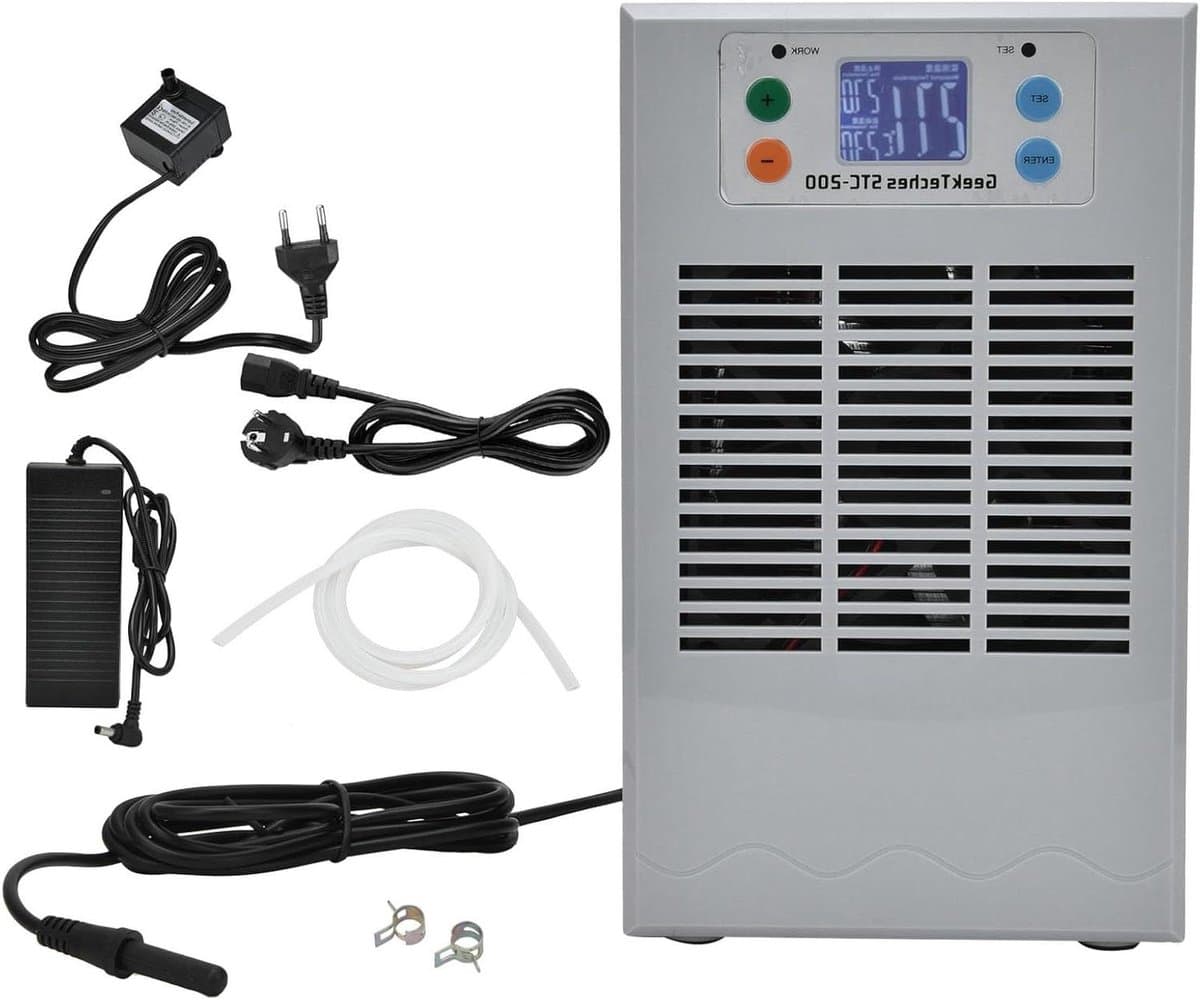 JHubers Goods - Elektronische Aquarium Water Chiller - Aquarium Koeling Verwarming Machine 35L 100W - Koud en Warm Water Machine voor Thuis - Sanitair Apparatuur - Aquatische Temperatuurregelaar