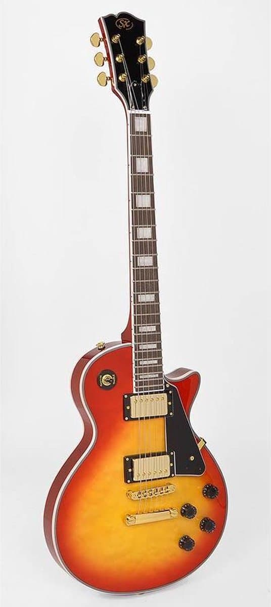 Elektrische gitaar SX EH3D-CS Les Pauls Custom Style DeLuxe Cherry Sunburst