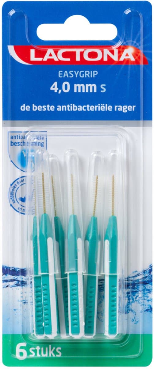 Lactona Ragers Easygrip S 4,0 mm - Tandenrager - 6 stuks