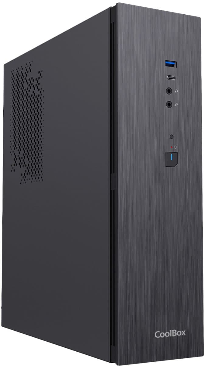 Coolbox Slim T370 Fte 500w Pc-behuizing Zwart