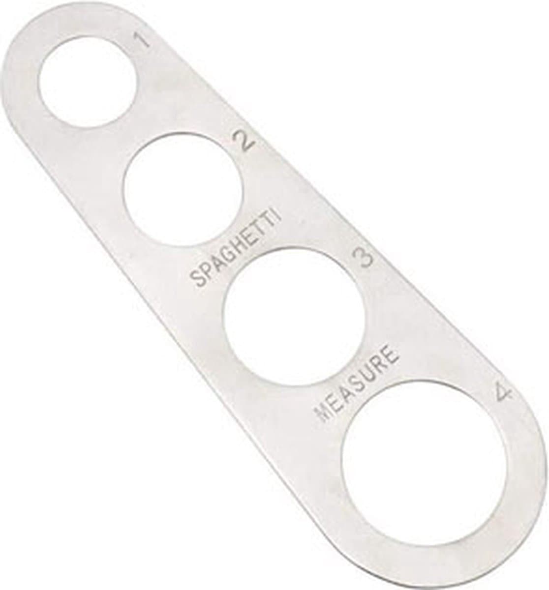 Scoby - Pastameter RVS - Spaghetti Portieverdeler - Pasta Measuring Tool - Geschikt voor 1 tot 4 Personen - Compact Design - Zilver