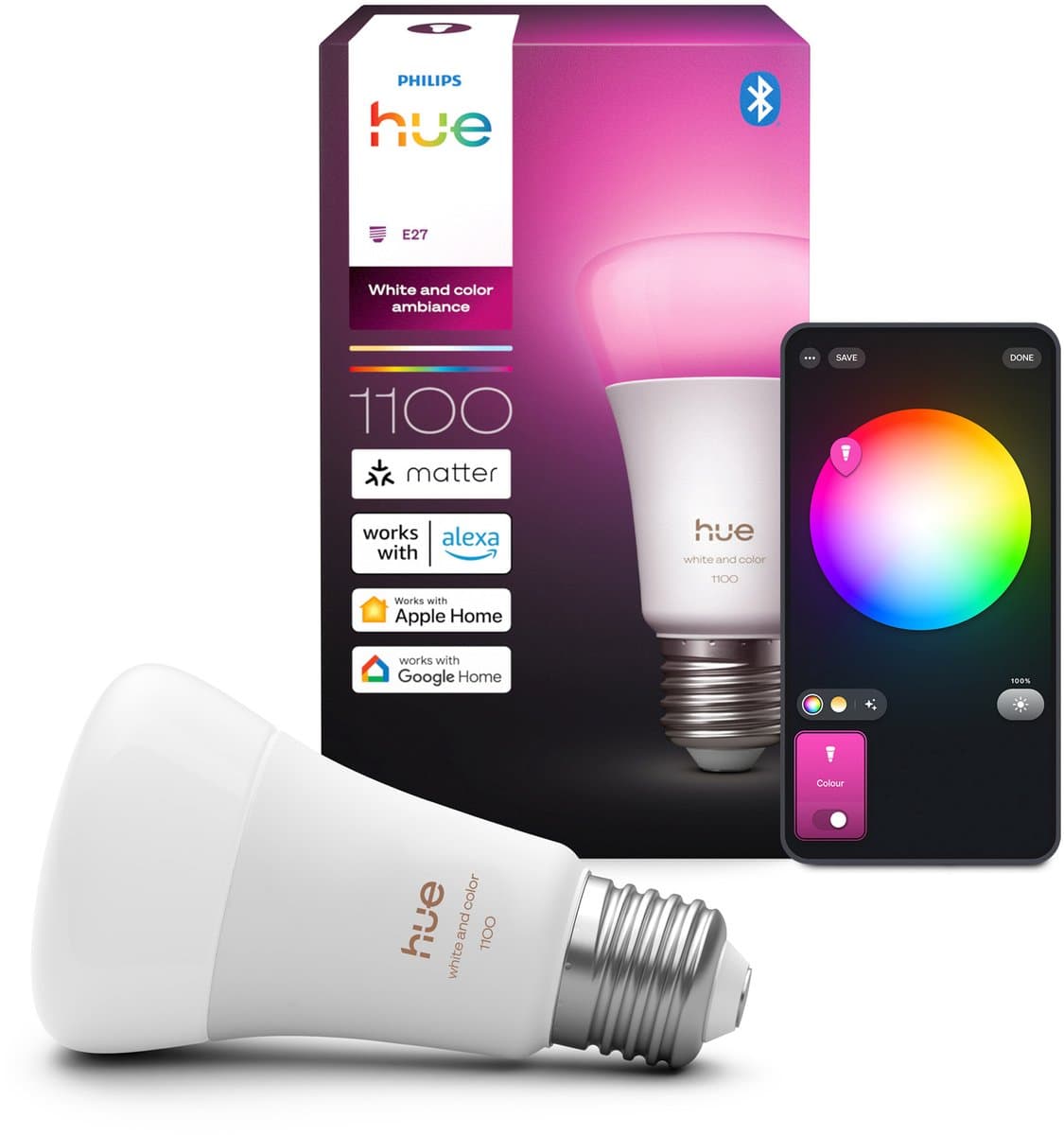 Philips Hue A60 White and Color E27 1100lm