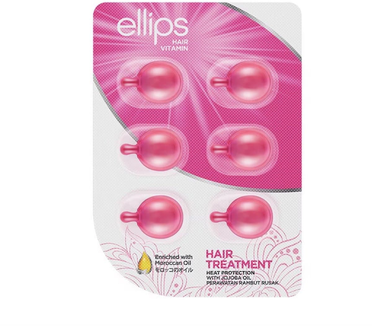 Vitamins Ellips Hair Treatment Tablets Thermoprotective Argan Oil