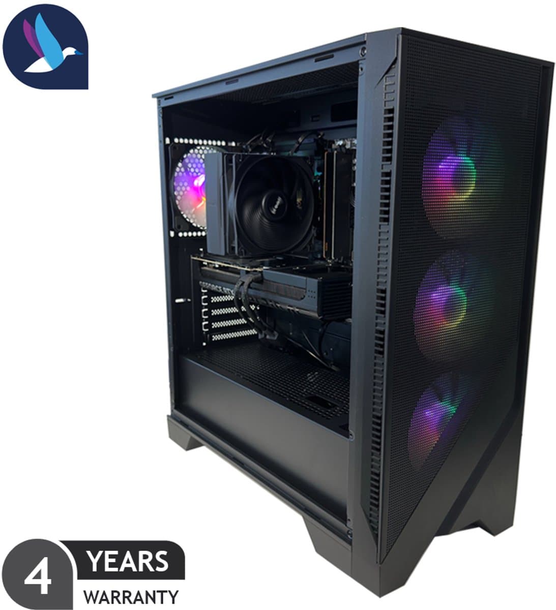 MSI Forge Airflow Gaming PC - AMD Ryzen 7 9800X3D - NVIDIA RTX 5070 - 32 GB RAM - 1 TB SSD - WiFi - BT