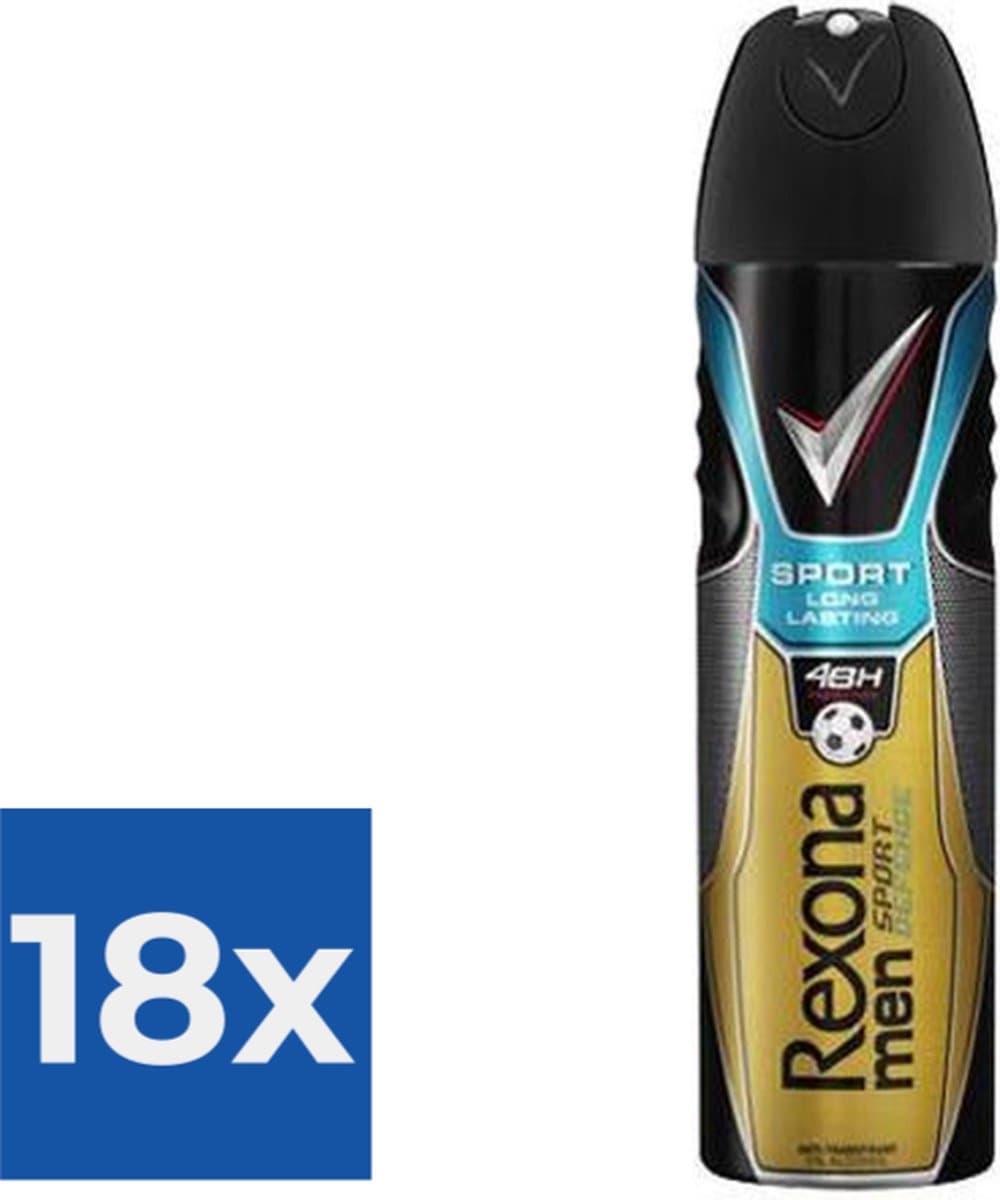 Rexona For Men Deodorant Deospray Sport Defence 200ml - Voordeelverpakking 18 stuks
