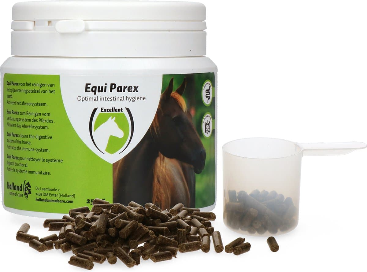 Excellent Equi Parex Pellets - 250gr - Draagt bij aan een gezonde maag- en darmflora - Geschikt voor paarden