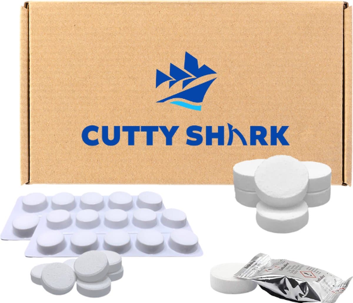 Cutty Shark 10 + 20 onderhoudsset - onderhoudsset 10 ontkalkingstabletten + 20 reinigingstabletten - koffiemachine - espressomachine - Delonghi - Philips - Jura