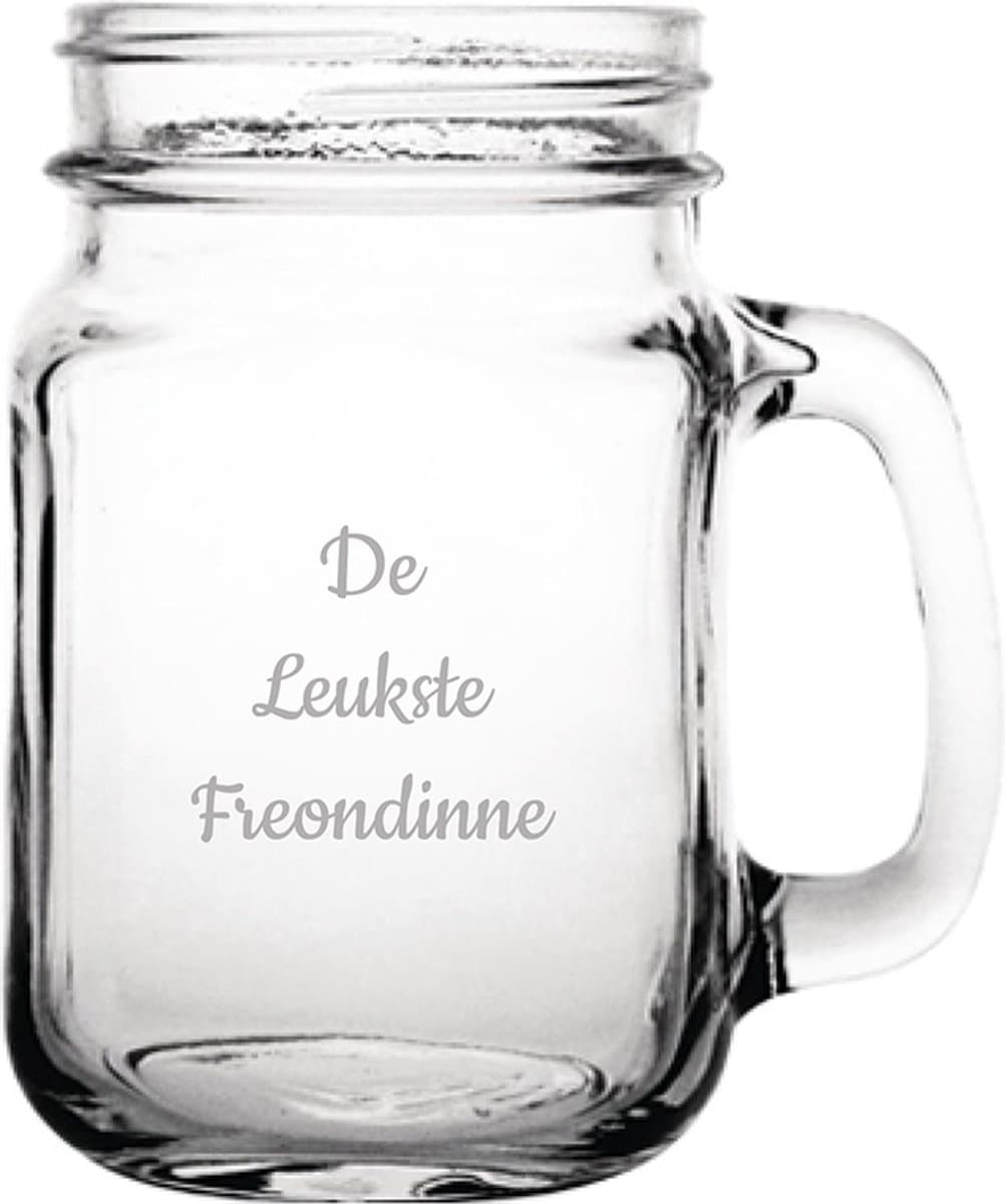 Gegraveerde Drinkglas 45cl De Leukste Freondinne