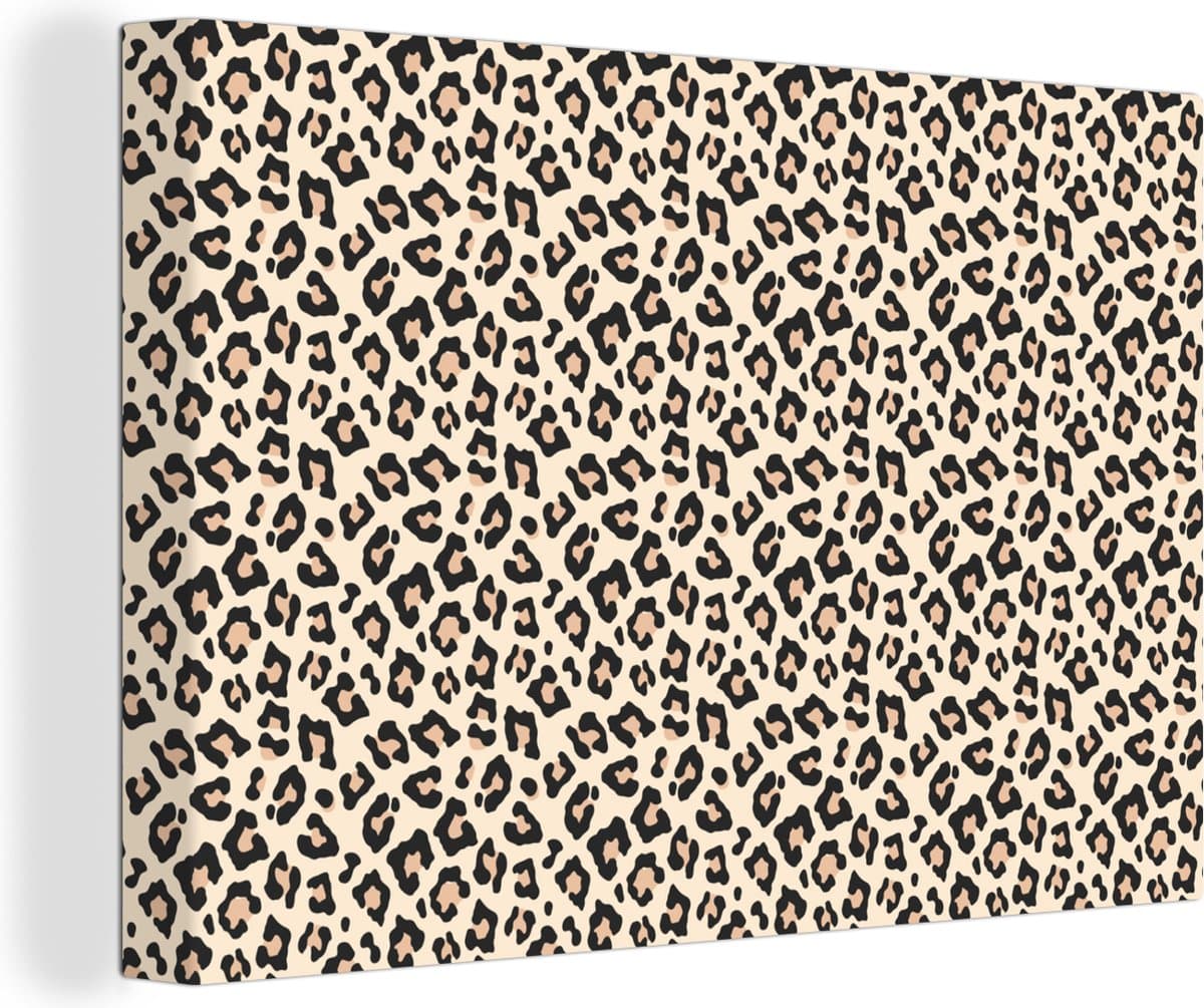 Canvas Schilderij Tijger - Dieren - Design - 30x20 cm - Wanddecoratie