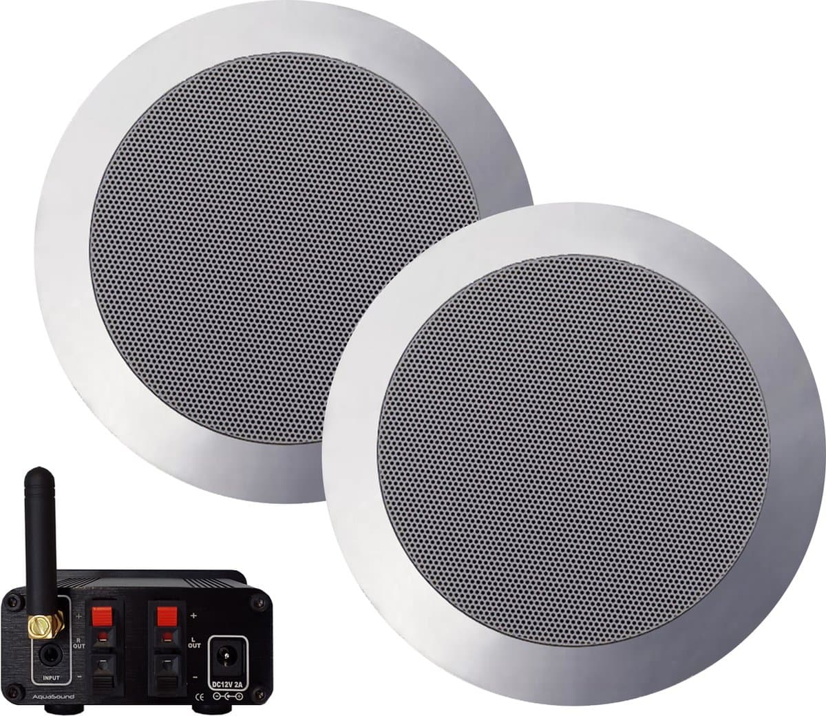 AquaSound BMN50EASY-TC Bluetooth versterker 50 Watt met Twist speakers