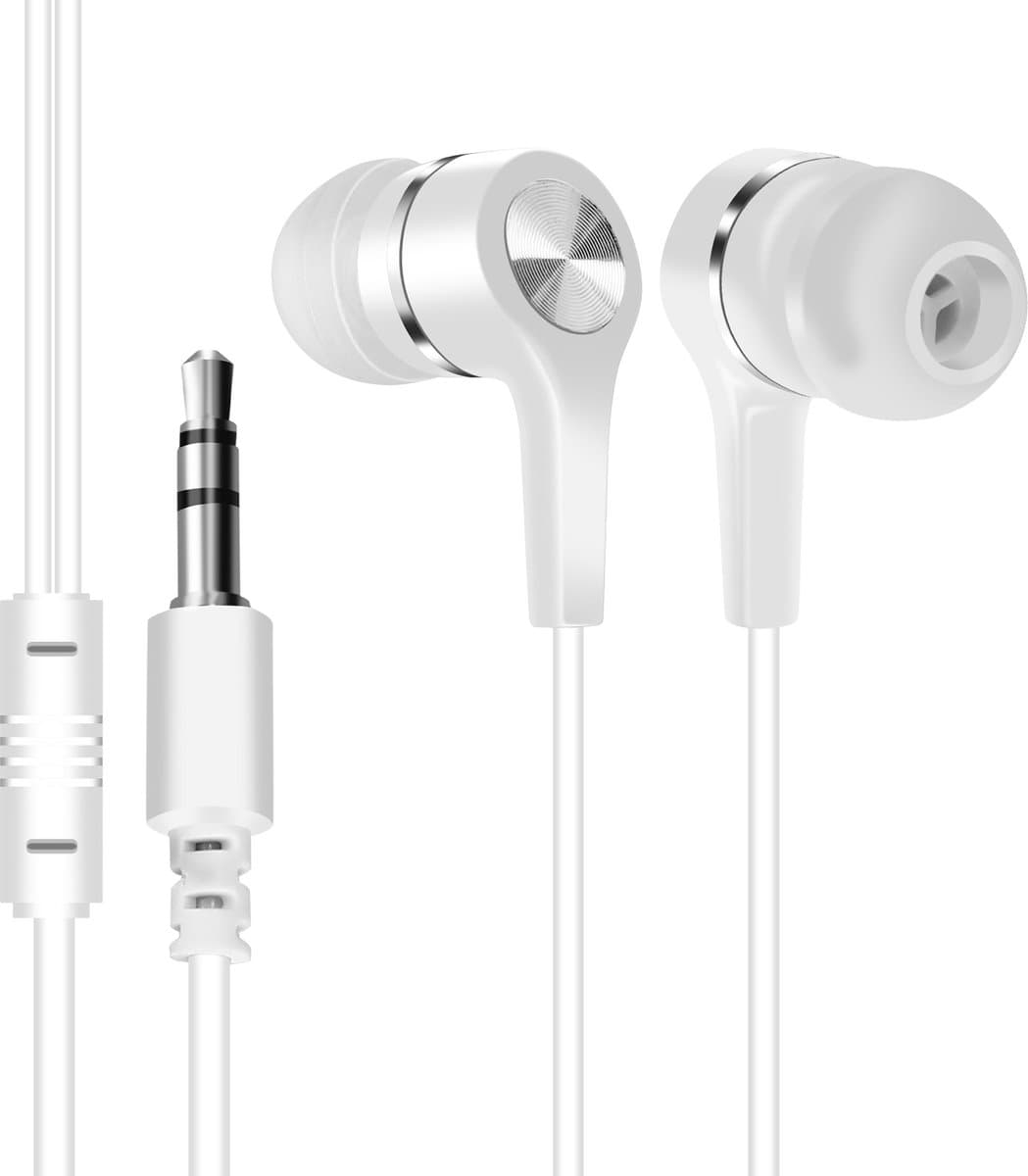 Forever, oortelefoon Geschikt voor Jack 3.5mm 3,5mm-aansluiting, Wit