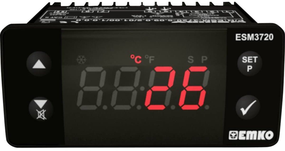 Emko ESM-3720.5.11.0.2/01.00/1.0.0.0 Tweestanden- en PID-regelaar Temperatuurregelaar Pt100 -50 tot 400 °C SSR (l x b x