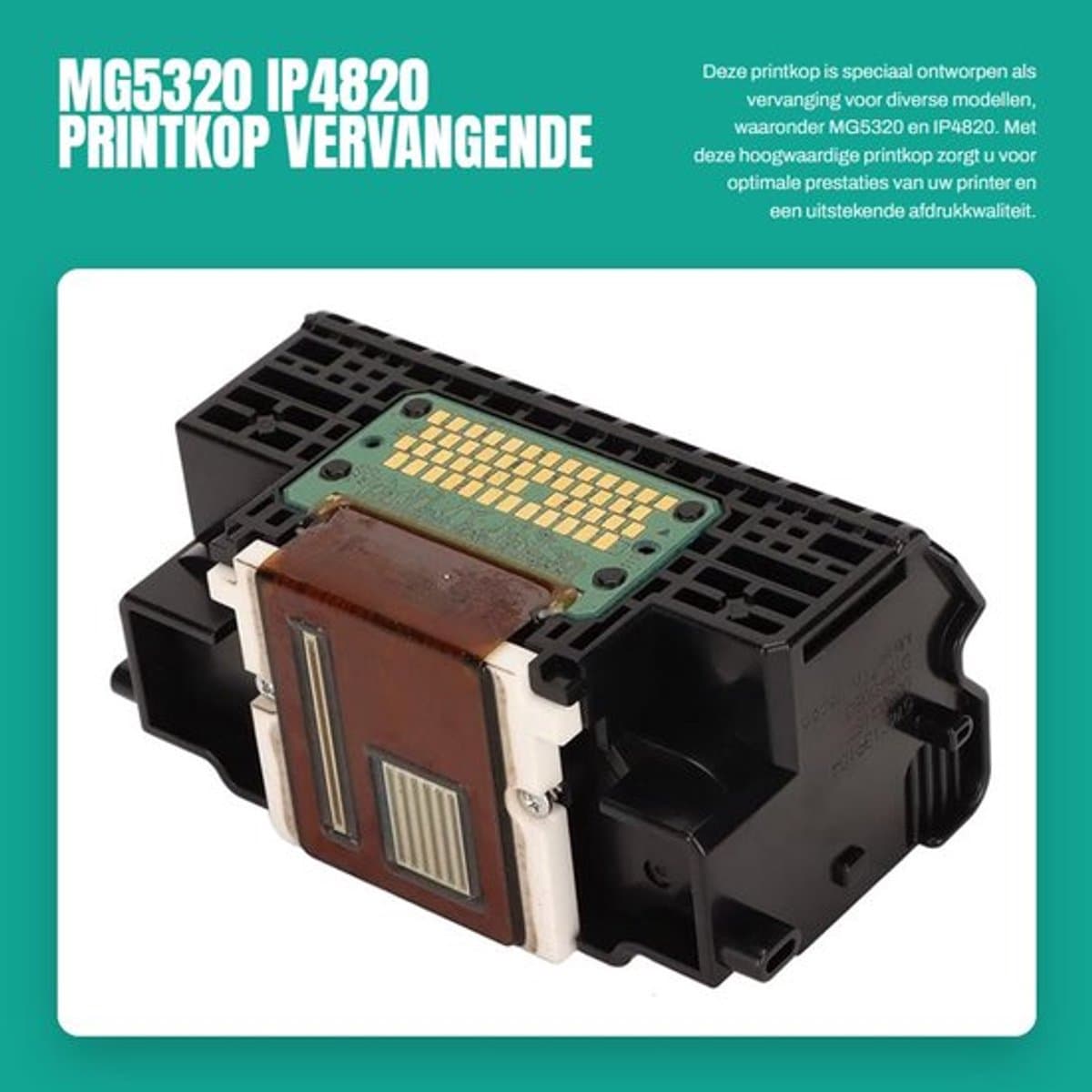 Printkop Vervanging - Compatibel met MG5220/MG5320/IP4820/MG5340/MG5350 - ABS-Hoes - Draagbaar - Geschikt voor Thuiskantoor - 1 Stuk - Printerkop