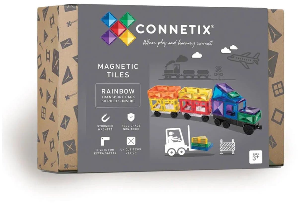 Connetix - Transportverpakking - Regenboog - 50 Stuks (CT-R-00050-TR)