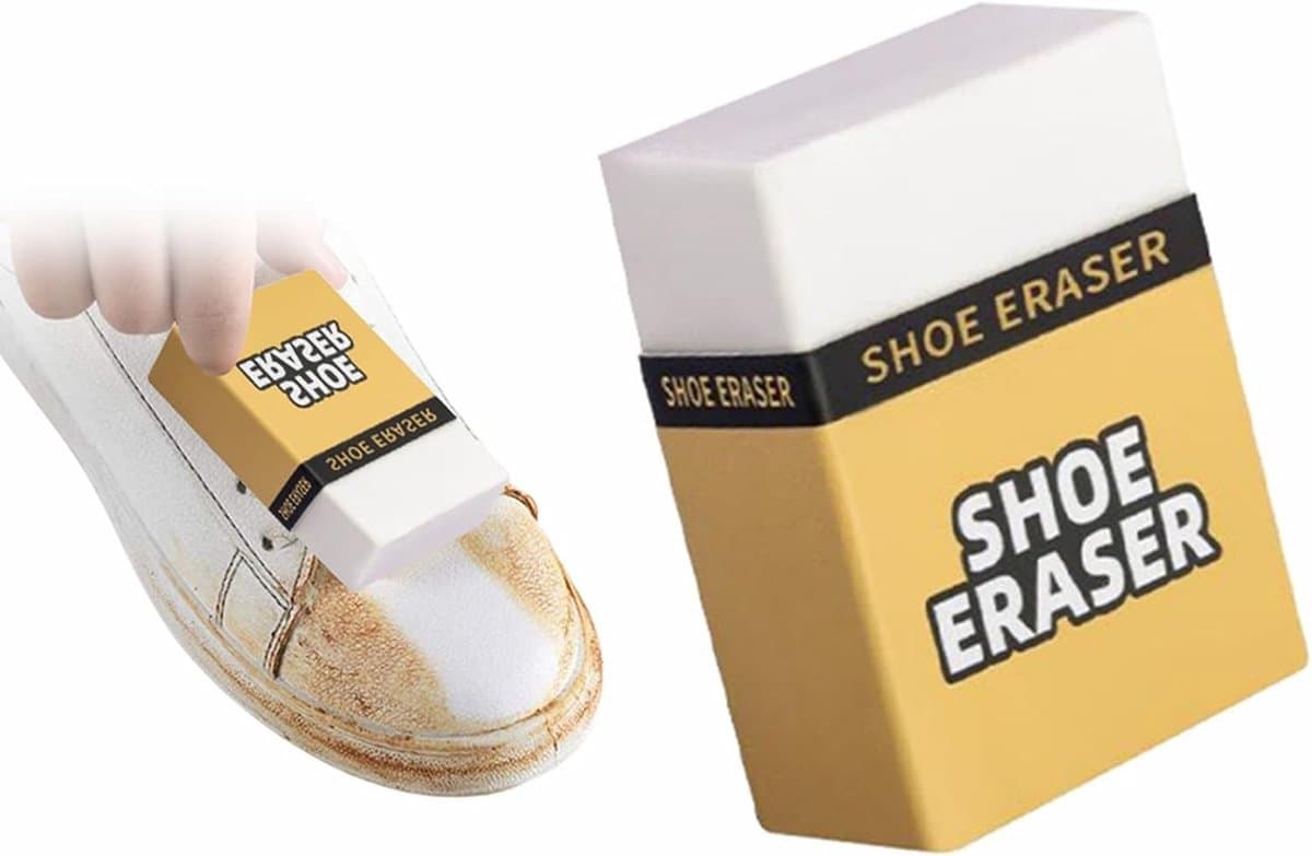 Schoonmaakgum voor Sneakers en Suède, Perfect voor het Verwijderen van Vlekken en Vuil
