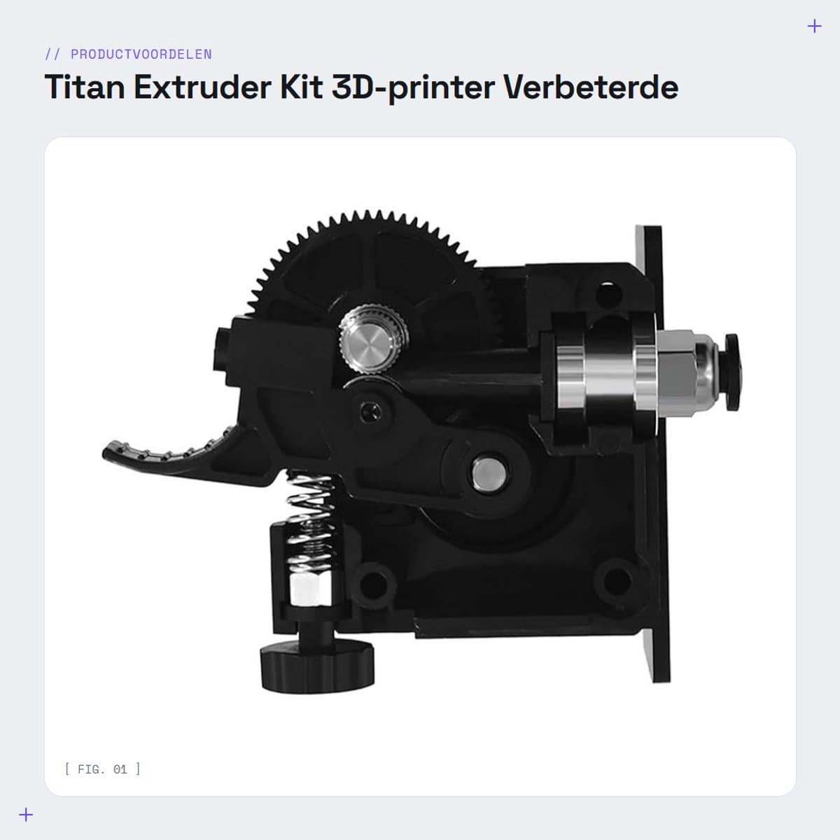Dailygoods- Extruder Verbeterde Kit - 3D-printer Onderdelen - Filament Voeder - Lange/Korte Afstand - Lichtgewicht - Sterke Compatibiliteit - 3D-printeronderdelen