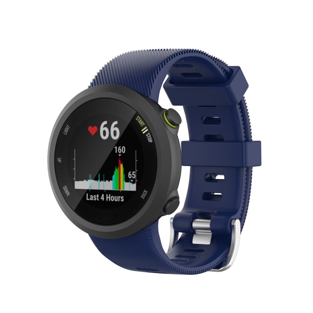 Voor Garmin Forerunner 45/Forerunner 45 S Universele Twill Effen Kleur Siliconen Horlogeband (Blauw)