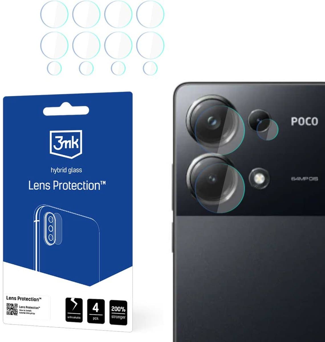 Poco M6 Pro 4G - 3mk Lens Protection