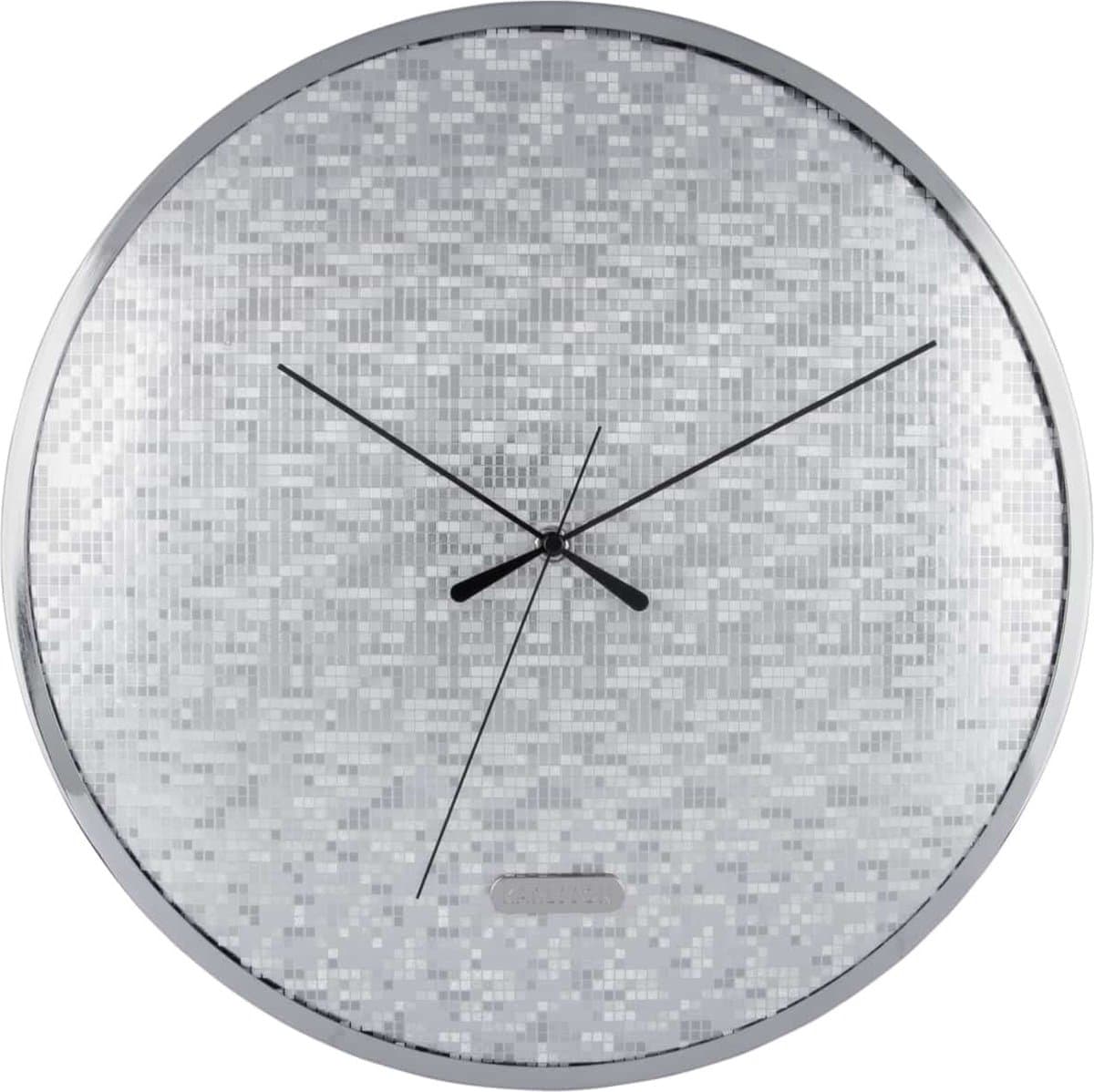 Karlsson Wandklok Disco - Zilver - Ø40cm - Wandklok Scandinavisch