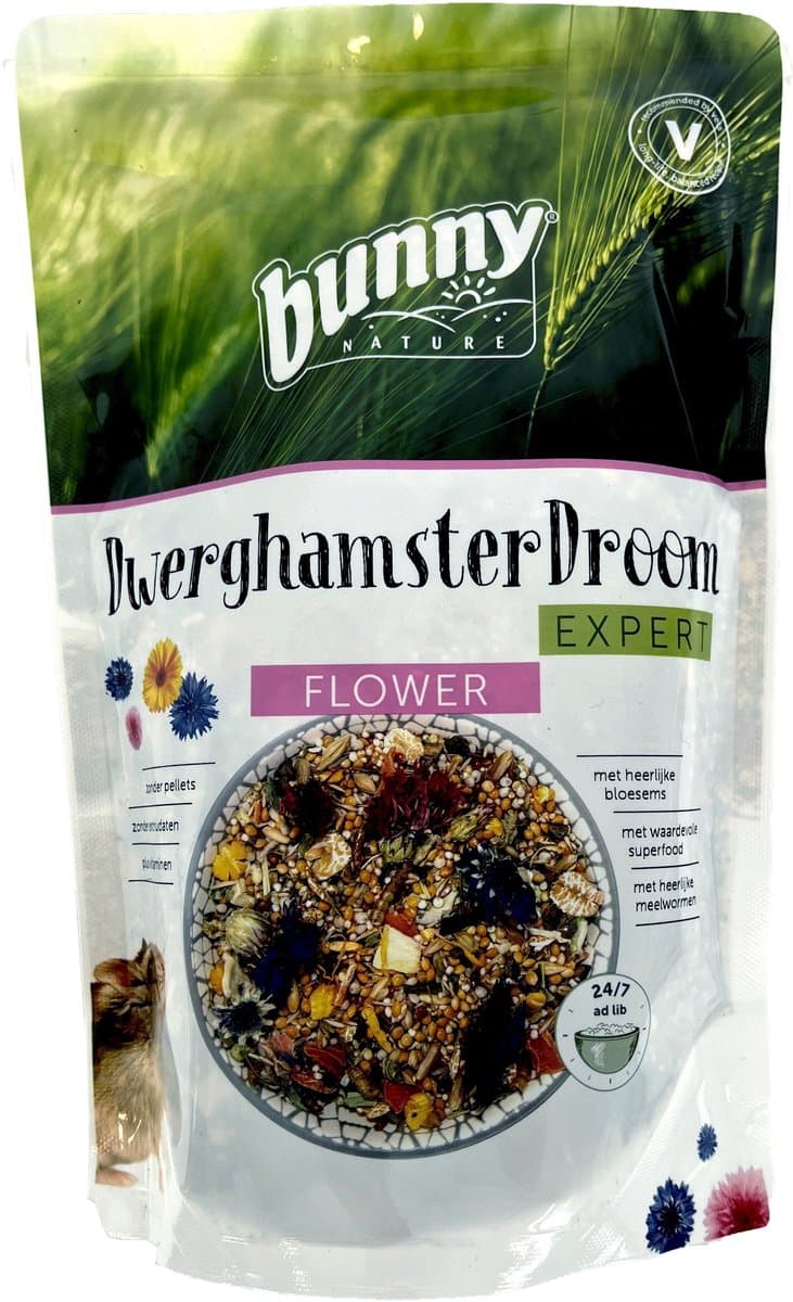 Bunny Nature Dwerghamsterdroom Expert Flower 500 GR