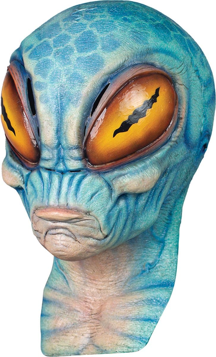 Partychimp Masker Alien Tetz Halloween Masker voor bij Halloween Kostuum Volwassenen - Latex
