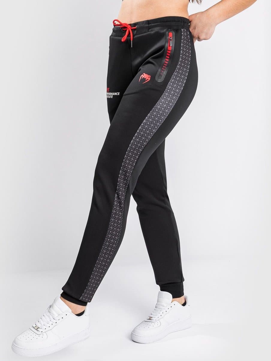 UFC Venum Performance Institute Joggingbroek Dames Zwart Rood - XS
