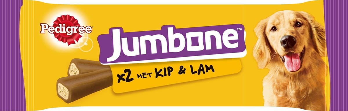 Pedigree Jumbone Medium Kauwstaaf - Kip - Hondensnack - 12 x 2 stuks