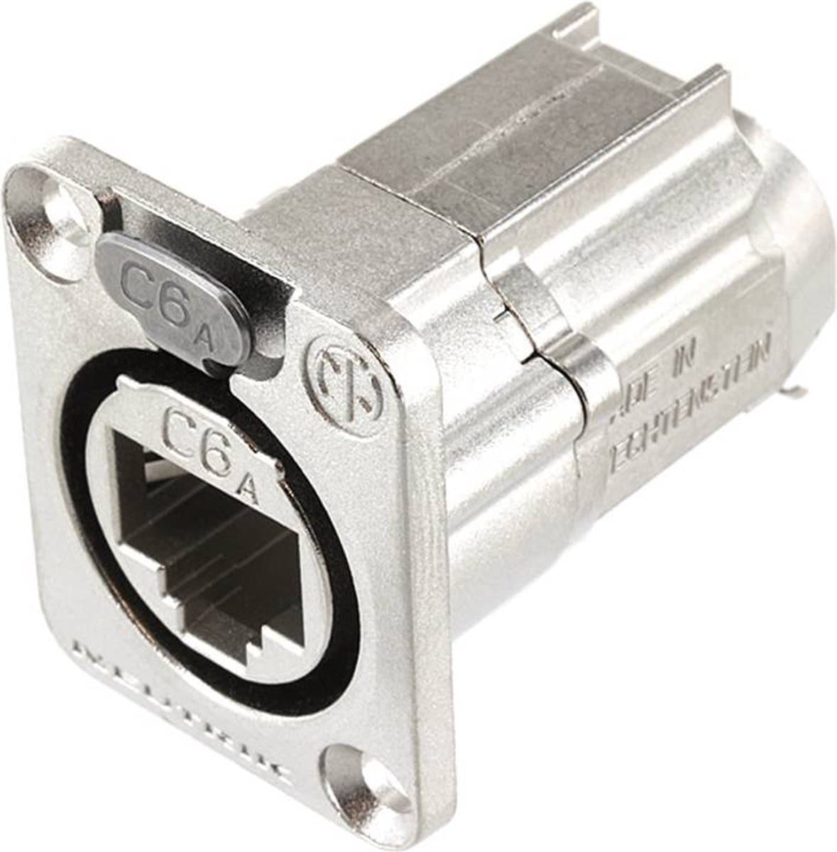 Neutrik NE8FDX-Y6 RJ45-dataconnector etherCON D-serie NE8FDX-Y6 Bus, recht Aantal polen: 8P8C Nikkel 1 stuk(s)