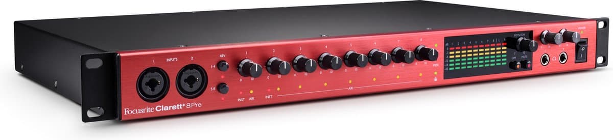 Focusrite Clarett+ 8Pre – Premium Rack Audio Interface