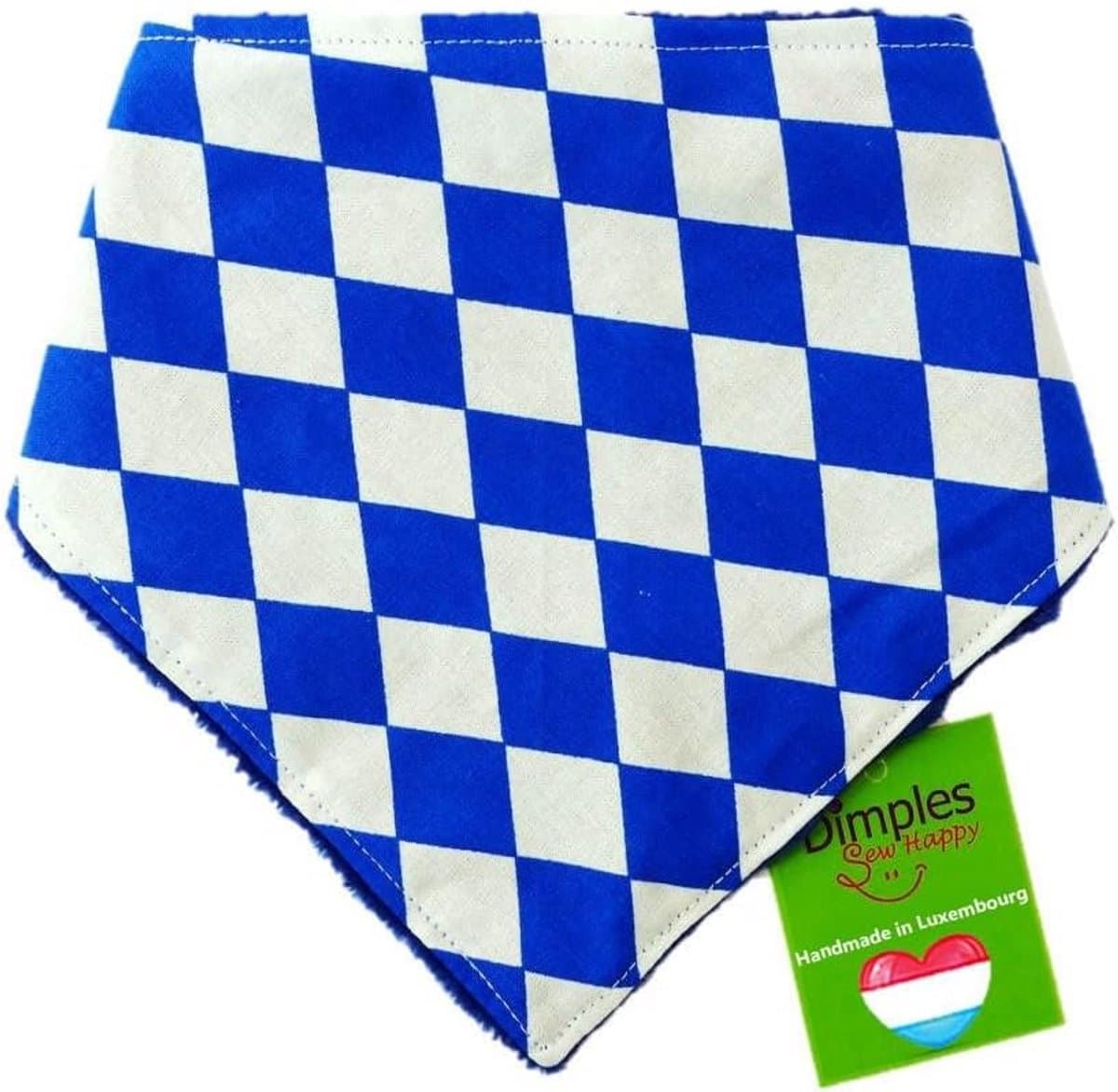 Omkeerbare Bandana voor Honden met Klassiek Ruitenpatroon - Handgemaakt Accessoire voor Elke Maat Hond