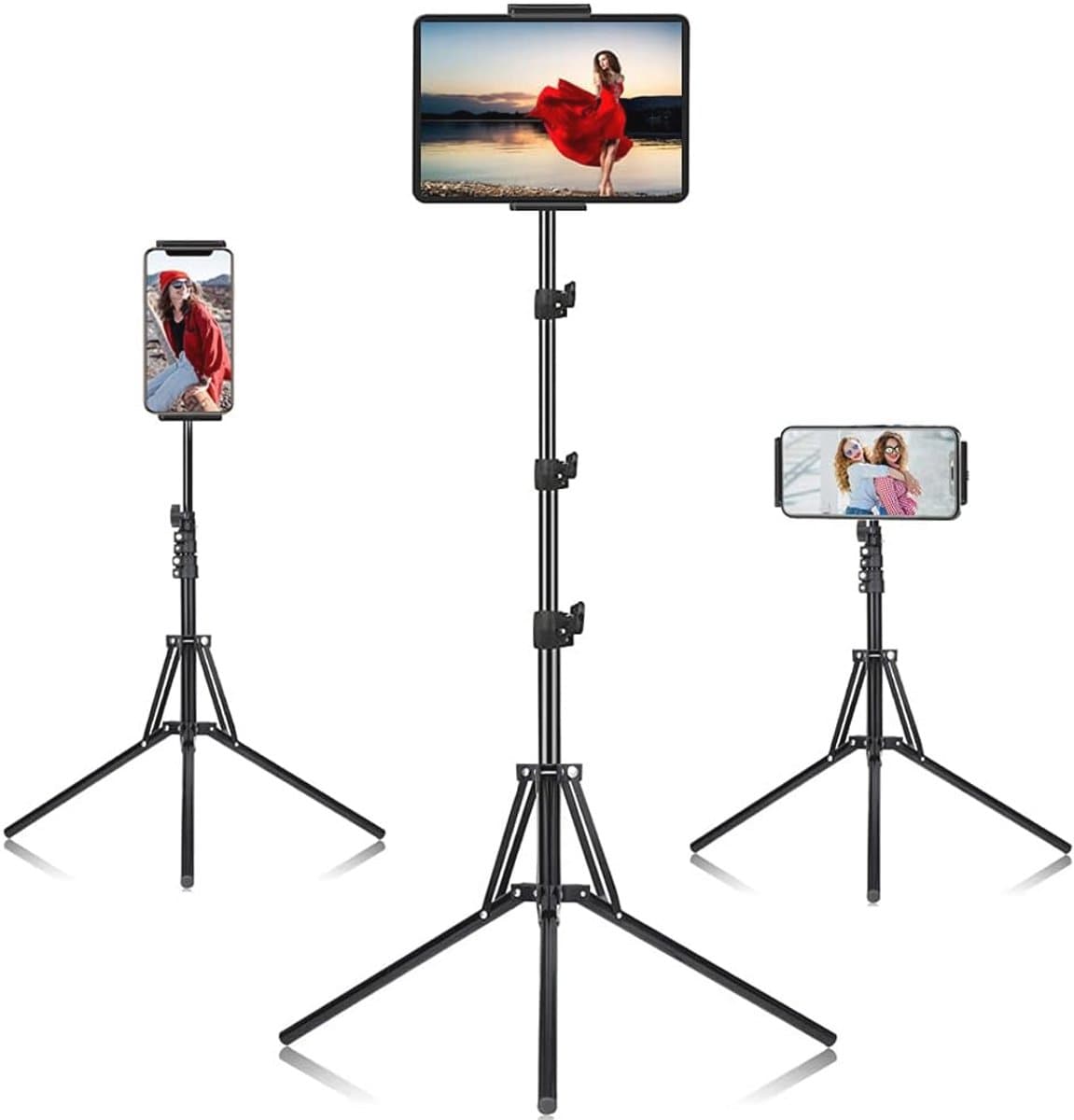 Verstelbaar tabletstatief met 360° rotatie voor apparaten van 4,7 - 12,9 inch
