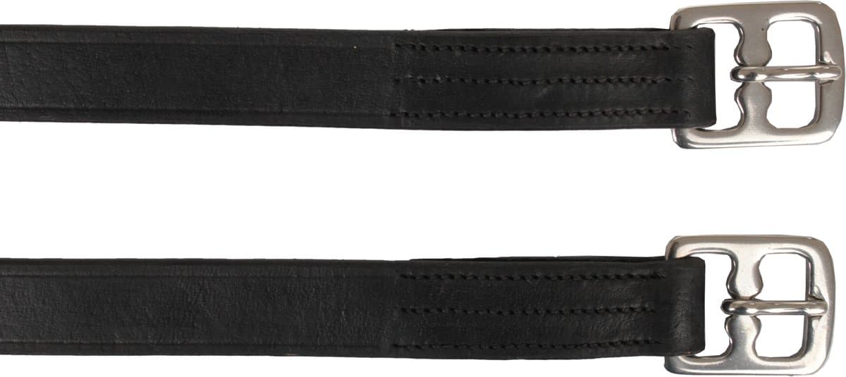 Horka Beugelriemen - Black-silver - 145 Cm