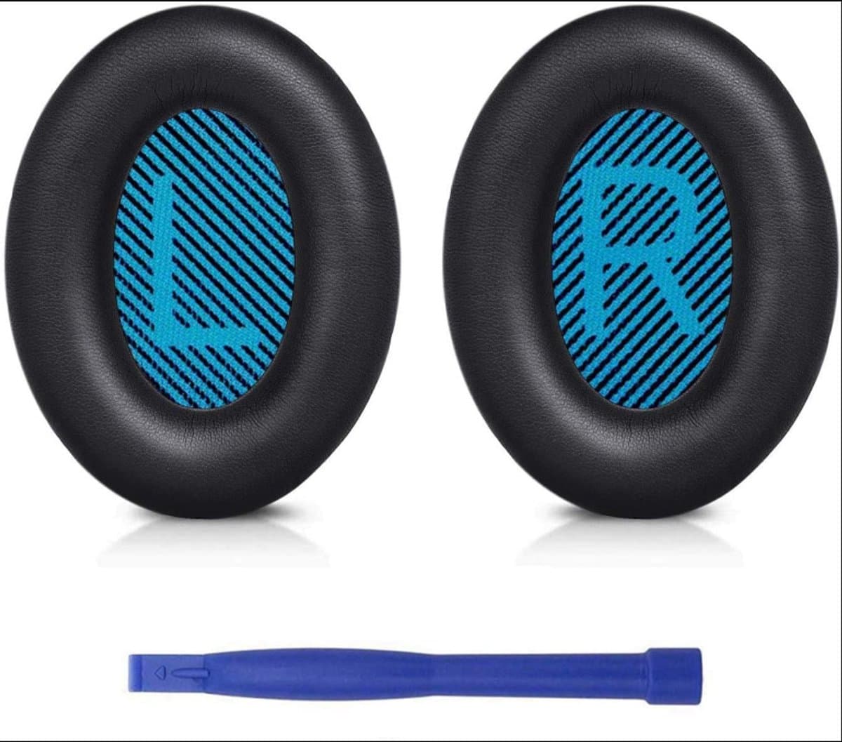 oorkussens (blauw) Geschikt voor Bose QC 35 I/II, QC 25, QC 15 en QC 2 hoofdtelefoons.