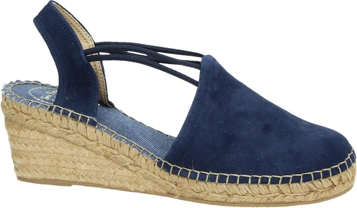 Toni Pons Tremp Dames Espadrilles met sleehak - Blauw - Maat 39