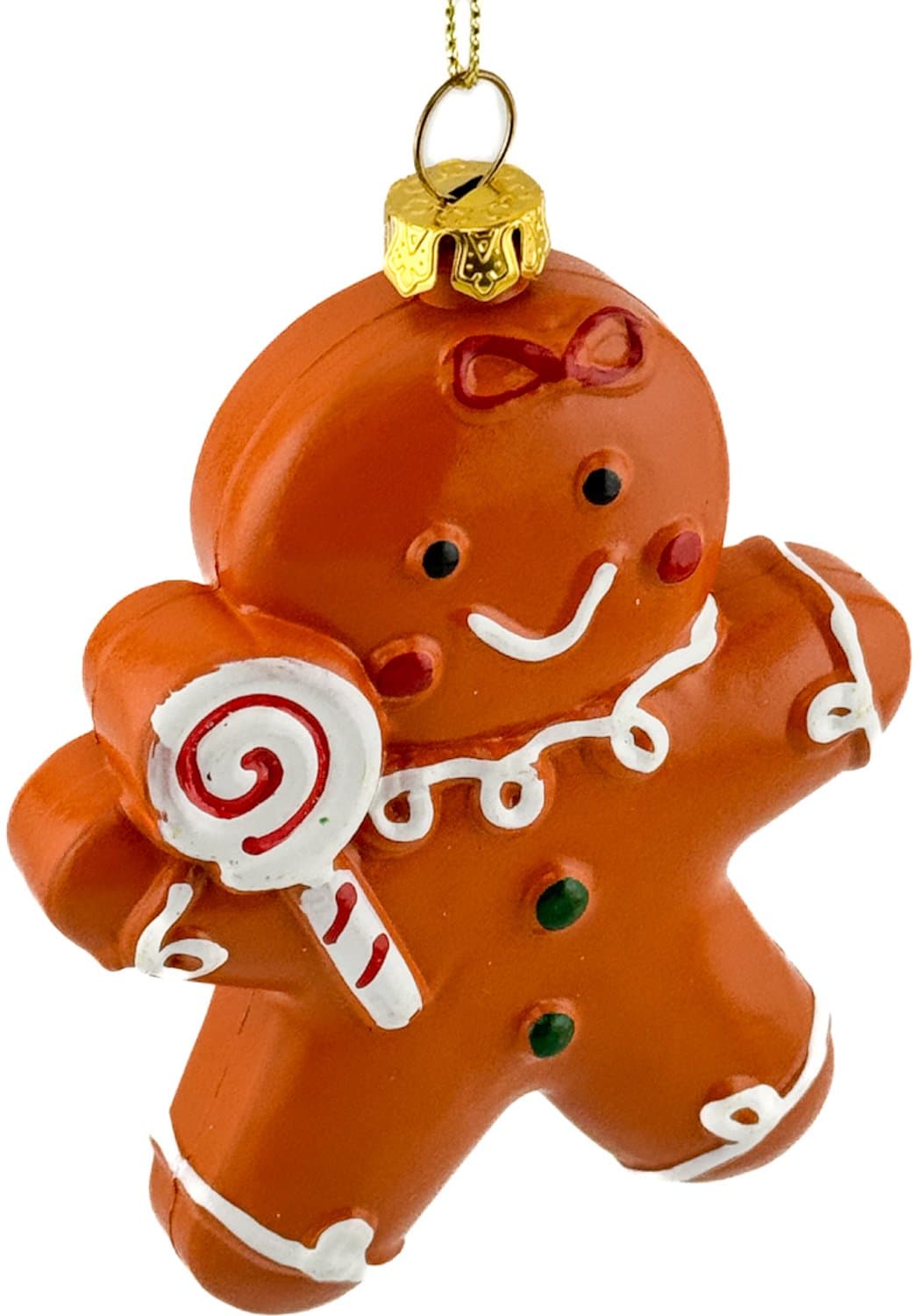 Kerstbal Hanger Gingerbread poppetje