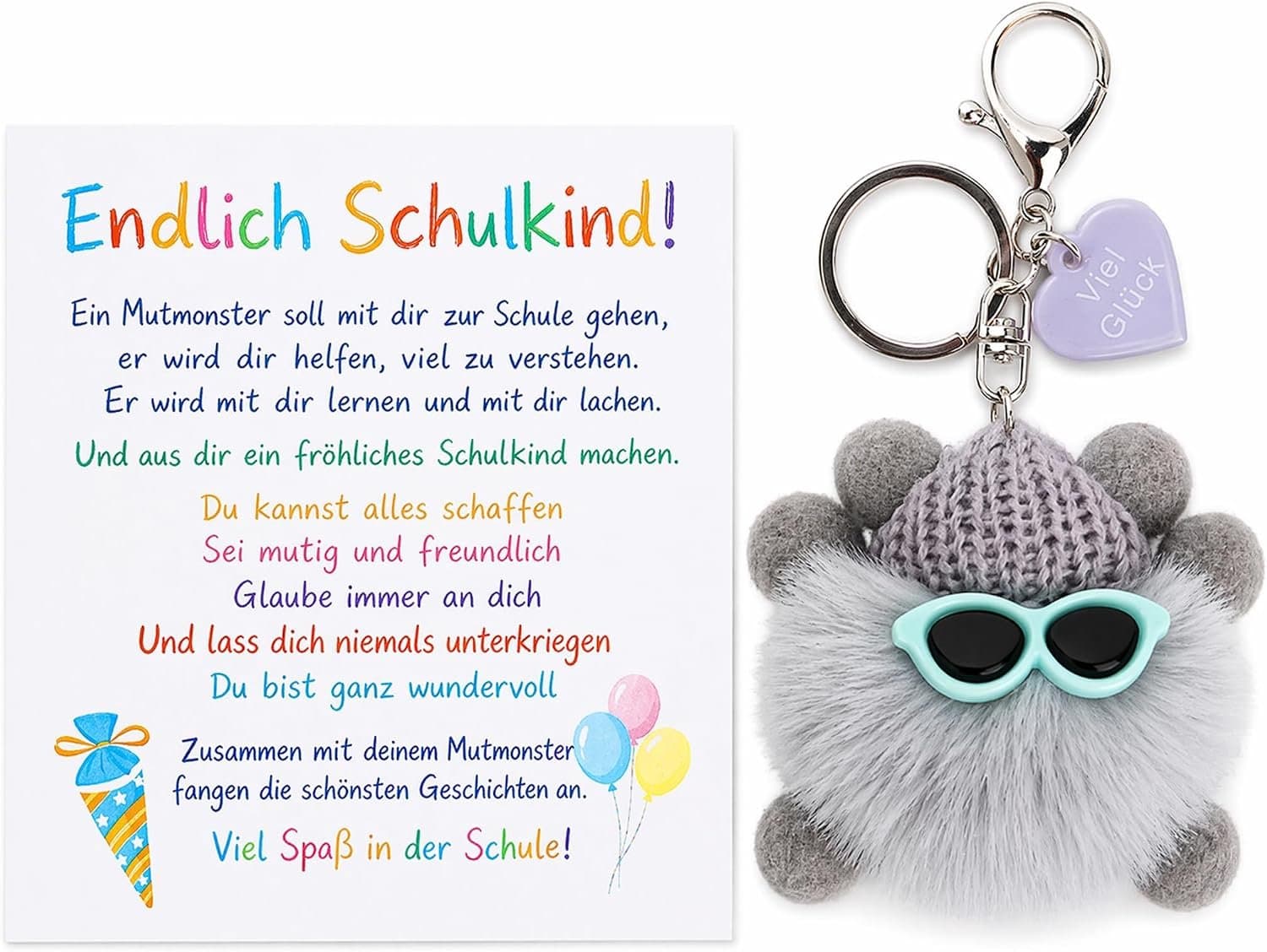 Gifts for the start of the school year - kleine gelukssymbolen - keychains - ideaal voor schoolconen - Vemera