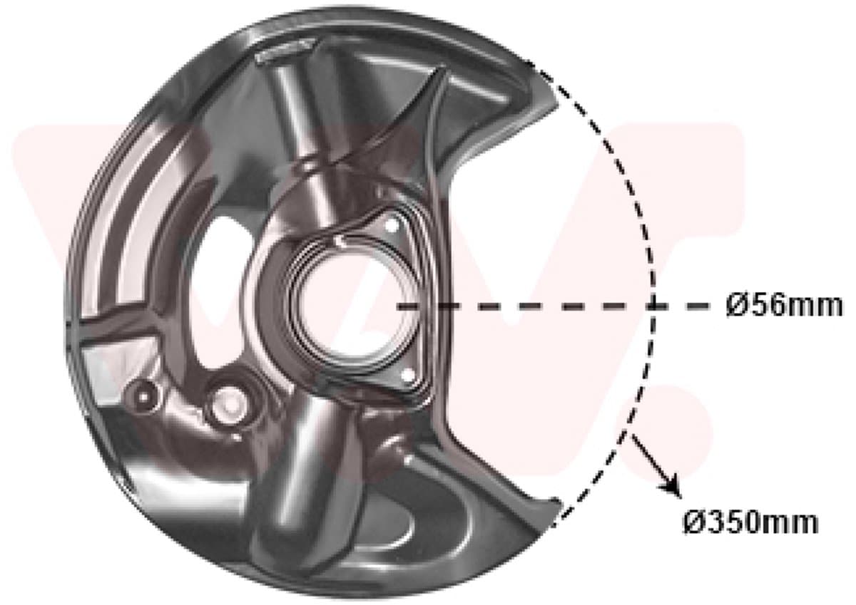 Van Wezel - REMSCHIJF BESCHERMER VOOR MERCEDES BENZ C-CLASS W202 1993-2000 2104211120