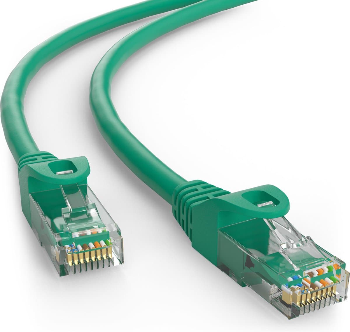 Wentronic CAT5E Netwerkkabel - RJ45 - Groen - 15 m