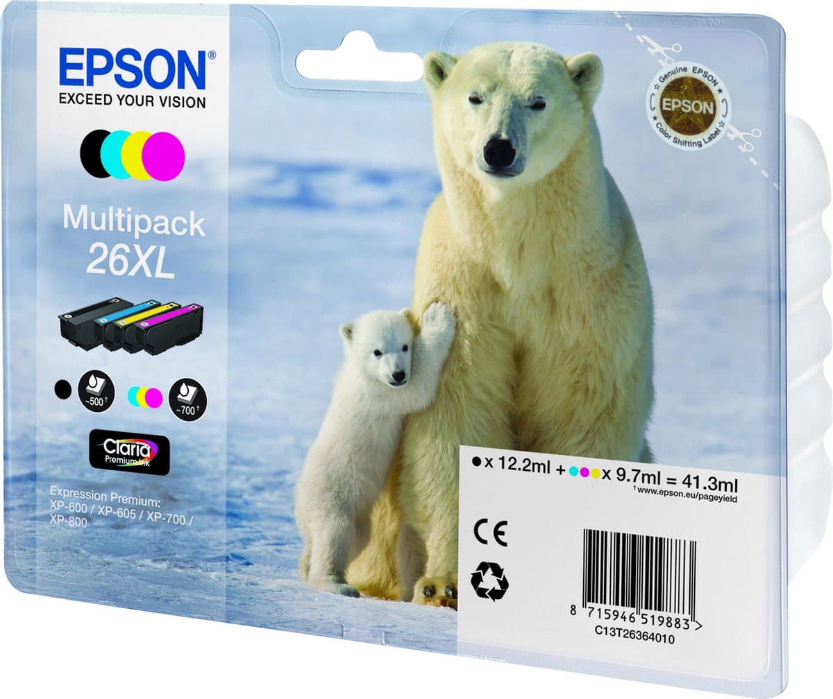 Epson 26XL - Inktcartridge / Multipack