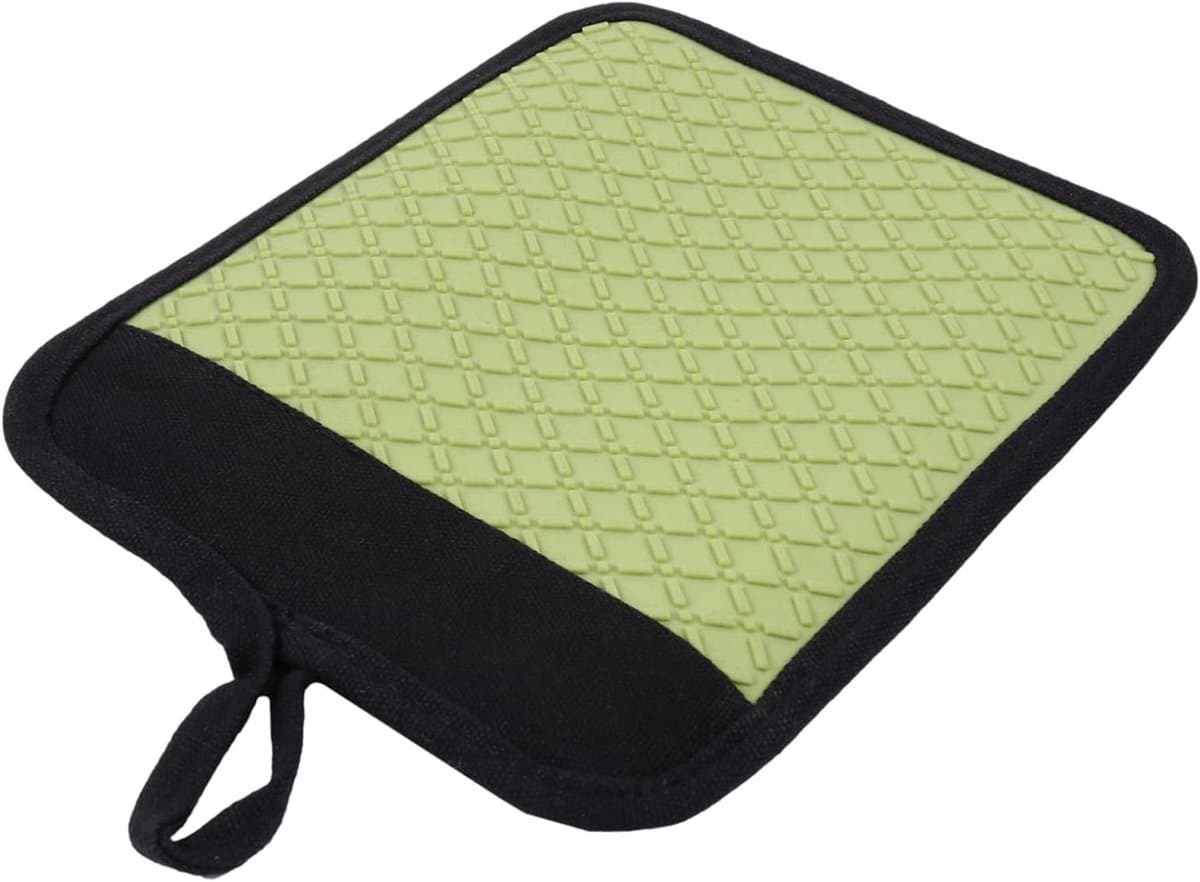 Ovenwanten Siliconen - Hittebestendige Handschoenen - Veilig Koken - Dubbelzijdig Antislip - 21 cm - Groen