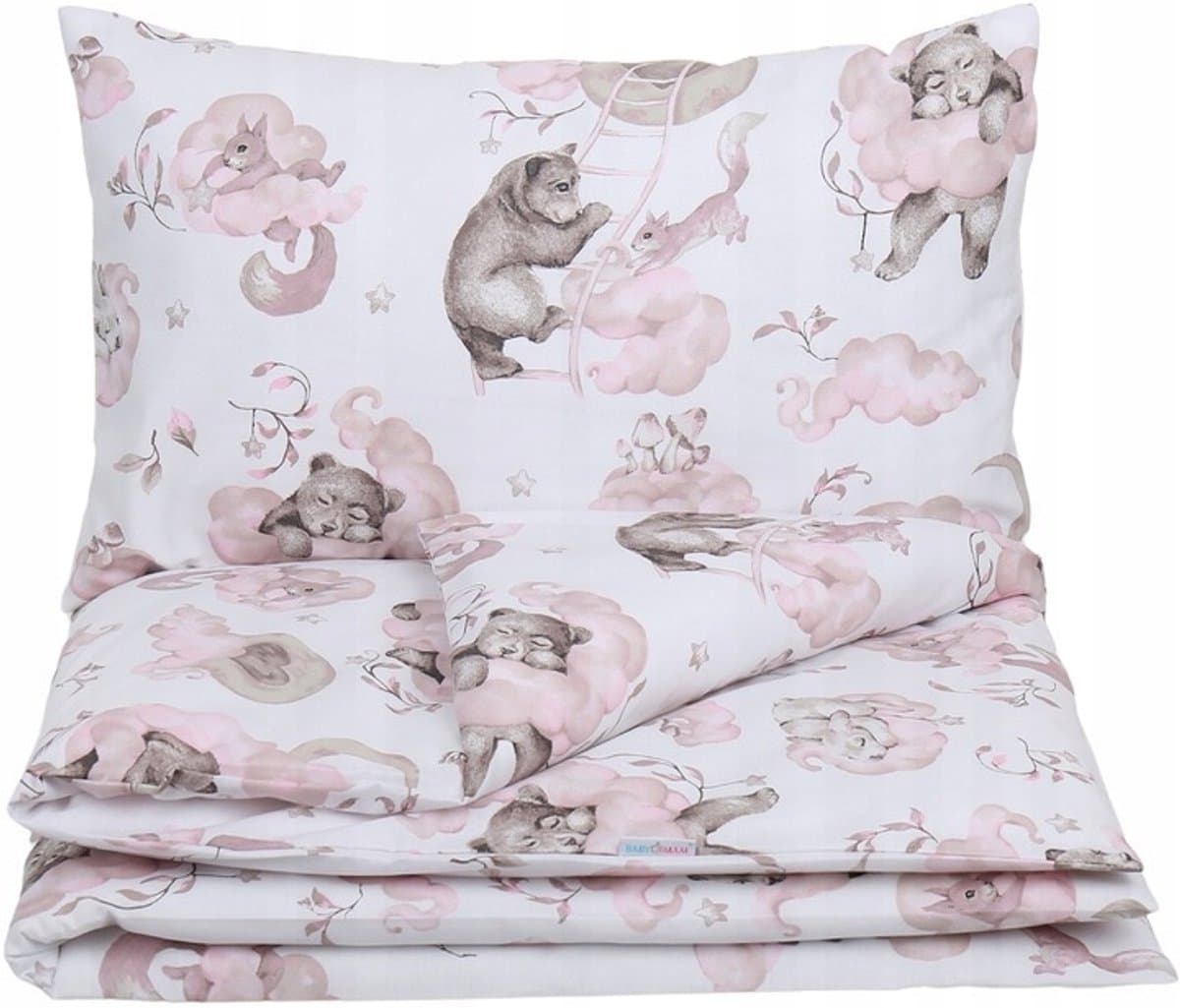 Babymam Kinderbeddengoed 2-delig 135x100cm Roze Nijntjes