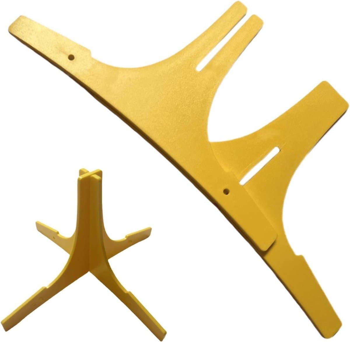 Instrumentenstandaard - Koperblaas Accessoire - Muziek Oefenen - Stabiel en Robuust - 22.9x12cm - Geel