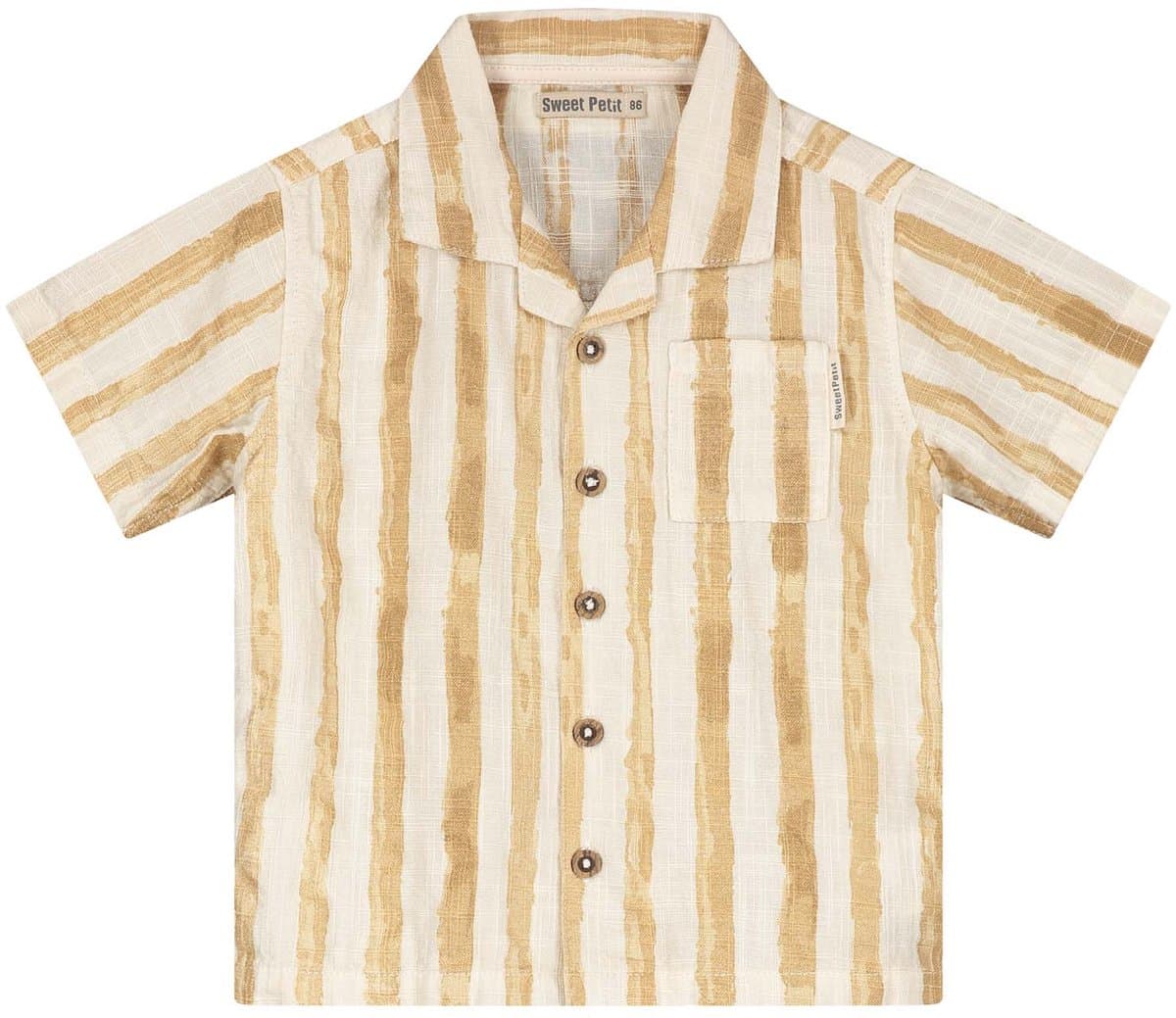 Sweet Petit baby blouse - Jongens - Geel - Maat 80