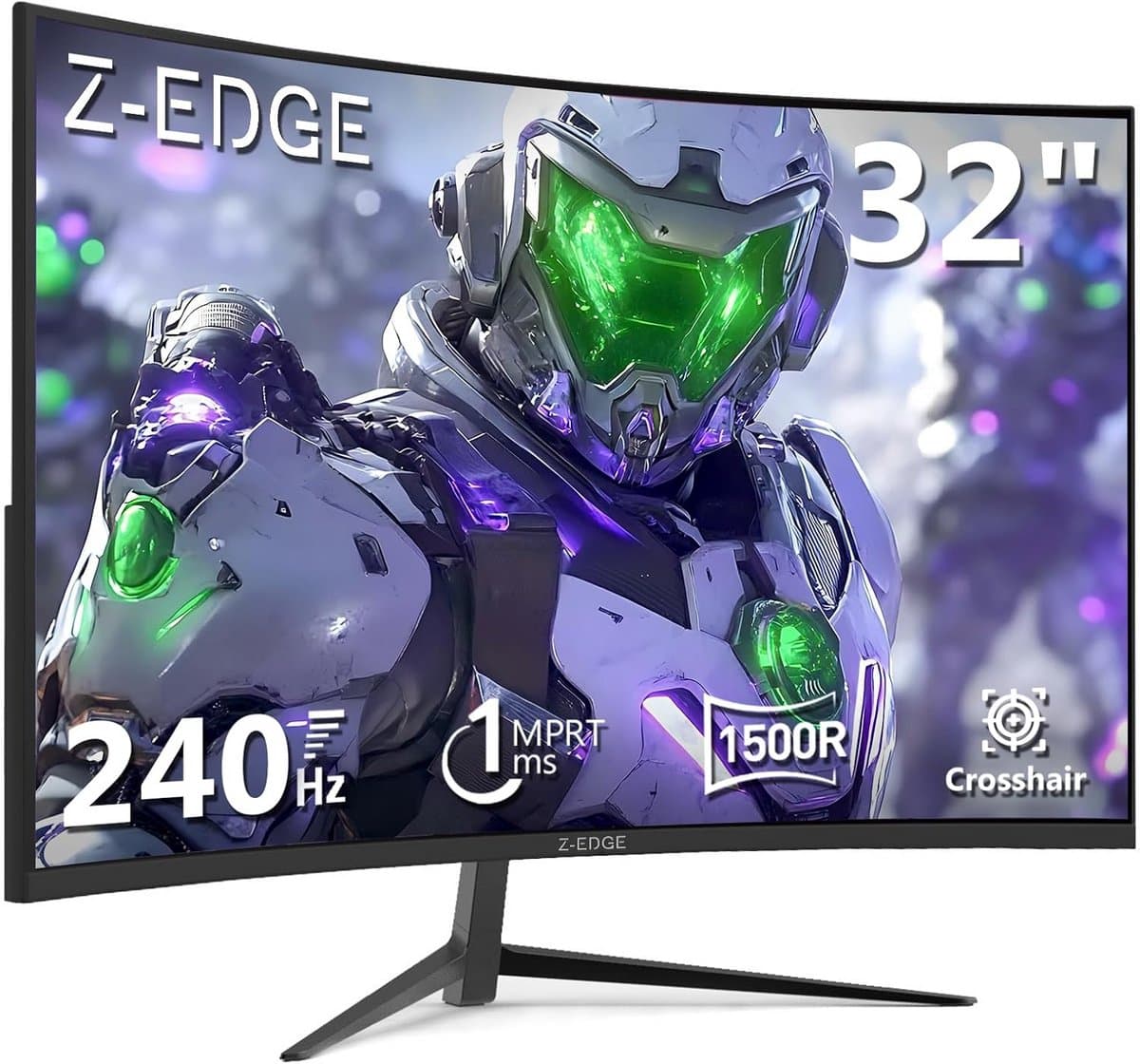 Gebogen Gaming Monitor 32 inch 240Hz 1ms HD 1500R VA Scherm