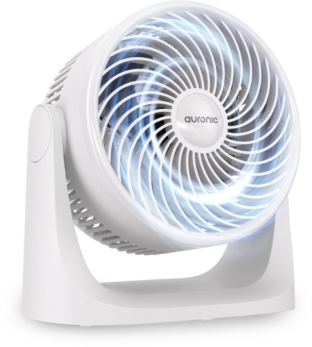 Auronic Tafelventilator - 3 Snelheden - Mini Ventilator - Muurmontage mogelijk - 90° Oscillatie - 7 Meter Luchtstroom - Wit