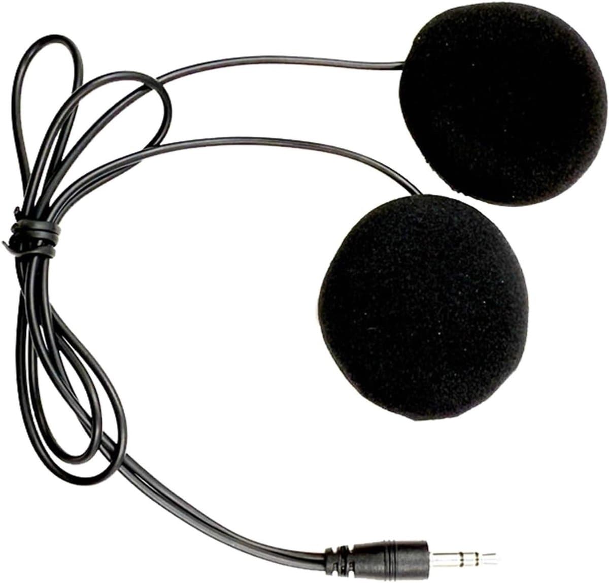 Helmluidsprekers - Motor Audio - Actieve Muziek - Ruis Onderdrukking - 4 cm Diameter - Zwart